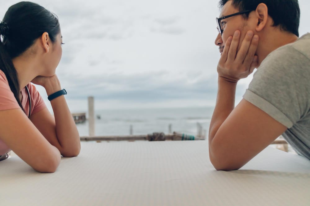 Couple après avoir bénéficié de l'aide